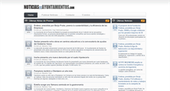 Desktop Screenshot of noticiasdeayuntamientos.com