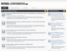 Tablet Screenshot of noticiasdeayuntamientos.com
